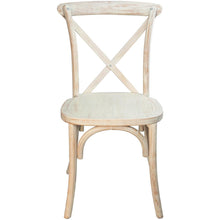 Load image into Gallery viewer, Lime Wash X-Back Chair

