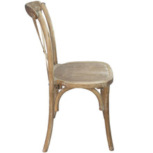 Load image into Gallery viewer, Natural With White Grain X-Back Chair
