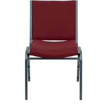 Load image into Gallery viewer, Heavy Duty Burgundy Patterned Fabric Stack Chair
