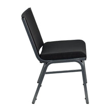 Load image into Gallery viewer, Big &amp; Tall 1000 lb. Rated Black Fabric Stack Chair
