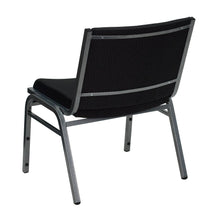 Load image into Gallery viewer, Big &amp; Tall 1000 lb. Rated Black Fabric Stack Chair
