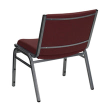 Load image into Gallery viewer, Big &amp; Tall 1000 lb. Rated Burgundy Fabric Stack Chair
