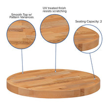 Load image into Gallery viewer, 30&quot; Round Butcher Block Style Table Top
