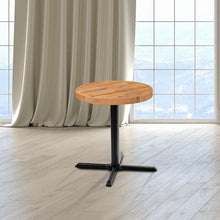 Load image into Gallery viewer, 30&quot; Round Butcher Block Style Table Top
