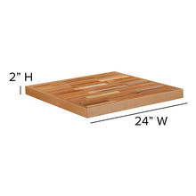 Load image into Gallery viewer, 30" Square Butcher Block Style Table Top
