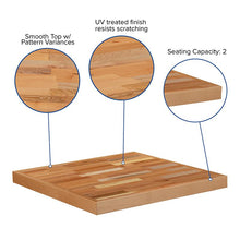 Load image into Gallery viewer, 30" Square Butcher Block Style Table Top

