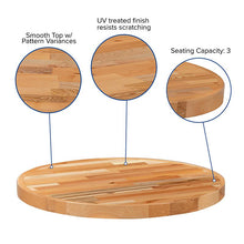 Load image into Gallery viewer, 24&quot; Square Butcher Block Style Table Top
