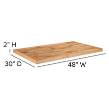 Load image into Gallery viewer, 24" Round Butcher Block Style Table Top
