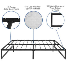 Load image into Gallery viewer, 14 in Metal Platform Bed Frame with 12 in Memory Foam Mattress - Full
