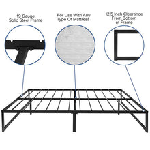 Load image into Gallery viewer, 14 in Metal Platform Bed Frame with 12 in Memory Foam Mattress - Queen
