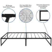 Load image into Gallery viewer, 14 in Metal Platform Bed Frame and 2 in Cool Gel Memory Foam Topper - Twin
