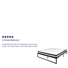 Load image into Gallery viewer, 14 in Metal Platform Bed Frame with 12 in Mattress - King

