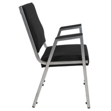 Load image into Gallery viewer, 1000 lb. Rated Black Antimicrobial Fabric Bariatric Medical Reception Arm Chair
