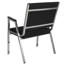 Load image into Gallery viewer, 1000 lb. Rated Black Antimicrobial Fabric Bariatric Medical Reception Arm Chair
