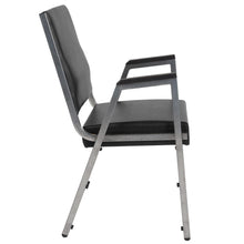 Load image into Gallery viewer, 1000 lb. Rated Black Antimicrobial Vinyl Bariatric Medical Reception Arm Chair
