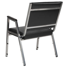 Load image into Gallery viewer, 1000 lb. Rated Black Antimicrobial Vinyl Bariatric Medical Reception Arm Chair
