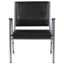 Load image into Gallery viewer, 1000 lb. Rated Black Antimicrobial Vinyl Bariatric Medical Reception Arm Chair
