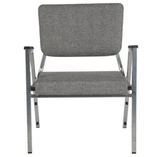 Load image into Gallery viewer, 1000 lb. Rated Gray Medical Reception Arm Chair with 3/4 Panel Back
