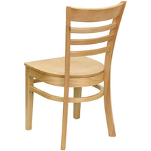 Load image into Gallery viewer, Ladder Back Natural Wood Restaurant Chair
