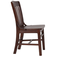 Load image into Gallery viewer, School House Back Walnut Wood Restaurant Chair
