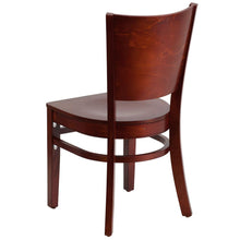Load image into Gallery viewer, Solid Back Mahogany Wood Restaurant Chair
