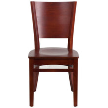 Load image into Gallery viewer, Solid Back Mahogany Wood Restaurant Chair
