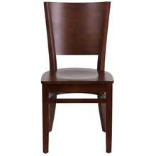 Load image into Gallery viewer, Solid Back Walnut Wood Restaurant Chair
