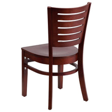 Load image into Gallery viewer, Slat Back Mahogany Wood Restaurant Chair
