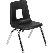 Load image into Gallery viewer, Mobile 60" Table Set with 12" Student Stack Chairs, Grey/Black
