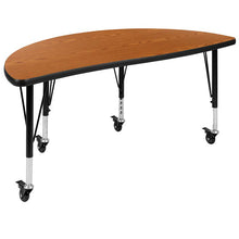 Load image into Gallery viewer, 3 Piece Mobile 86" Wave Grey Thermal Activity Table Set-Standard Height Legs
