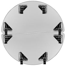 Load image into Gallery viewer, 2 Piece Mobile Emmy 60" Circle Wave Grey Thermal Adjustable Activity Table Set
