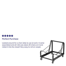 Load image into Gallery viewer, Black Steel Sled Base Stack Chair Dolly
