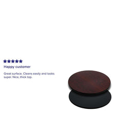Load image into Gallery viewer, 24'' Round Table Top with Black or Mahogany Reversible Laminate Top
