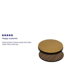 Load image into Gallery viewer, 24'' Round Table Top with Natural or Walnut Reversible Laminate Top
