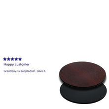 Load image into Gallery viewer, 30'' Round Table Top with Black or Mahogany Reversible Laminate Top
