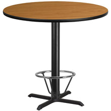 Load image into Gallery viewer, 42'' Round Natural Table Top with 33'' x 33'' Bar Height
