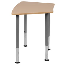 Load image into Gallery viewer, Triangular Natural Collaborative Student Desk (from 22.3&quot; to 34&quot;)
