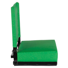 Load image into Gallery viewer, Lightweight Stadium Chair with Handle, Ultra-Padded Seat, Bright Green
