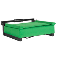 Load image into Gallery viewer, Lightweight Stadium Chair with Handle, Ultra-Padded Seat, Bright Green
