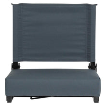 Load image into Gallery viewer, Lightweight Stadium Chair with Handle, Ultra-Padded Seat, Dark Blue
