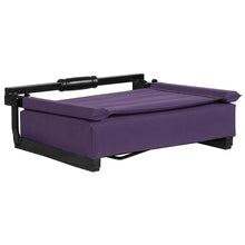 Load image into Gallery viewer, Lightweight Stadium Chair with Handle, Ultra-Padded Seat, Dark Purple

