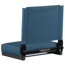 Load image into Gallery viewer, Lightweight Stadium Chair with Handle, Ultra-Padded Seat, Teal
