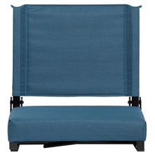 Load image into Gallery viewer, Lightweight Stadium Chair with Handle, Ultra-Padded Seat, Teal
