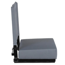 Load image into Gallery viewer, Lightweight Stadium Chair with Handle, Ultra-Padded Seat, Gray
