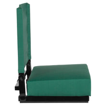 Load image into Gallery viewer, Lightweight Stadium Chair with Handle, Ultra-Padded Seat, Hunter Green
