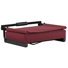 Load image into Gallery viewer, Lightweight Stadium Chair with Handle, Ultra-Padded Seat, Maroon
