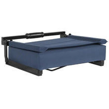 Load image into Gallery viewer, Lightweight Stadium Chair with Handle, Ultra-Padded Seat, Navy Blue

