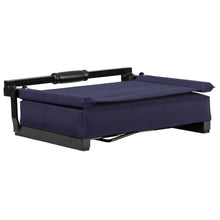 Load image into Gallery viewer, Lightweight Stadium Chair with Handle, Ultra-Padded Seat, Navy
