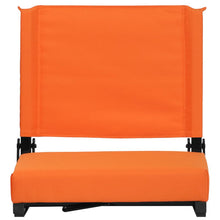 Load image into Gallery viewer, Lightweight Stadium Chair with Handle, Ultra-Padded Seat, Orange
