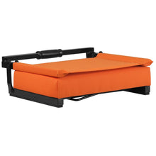 Load image into Gallery viewer, Lightweight Stadium Chair with Handle, Ultra-Padded Seat, Orange
